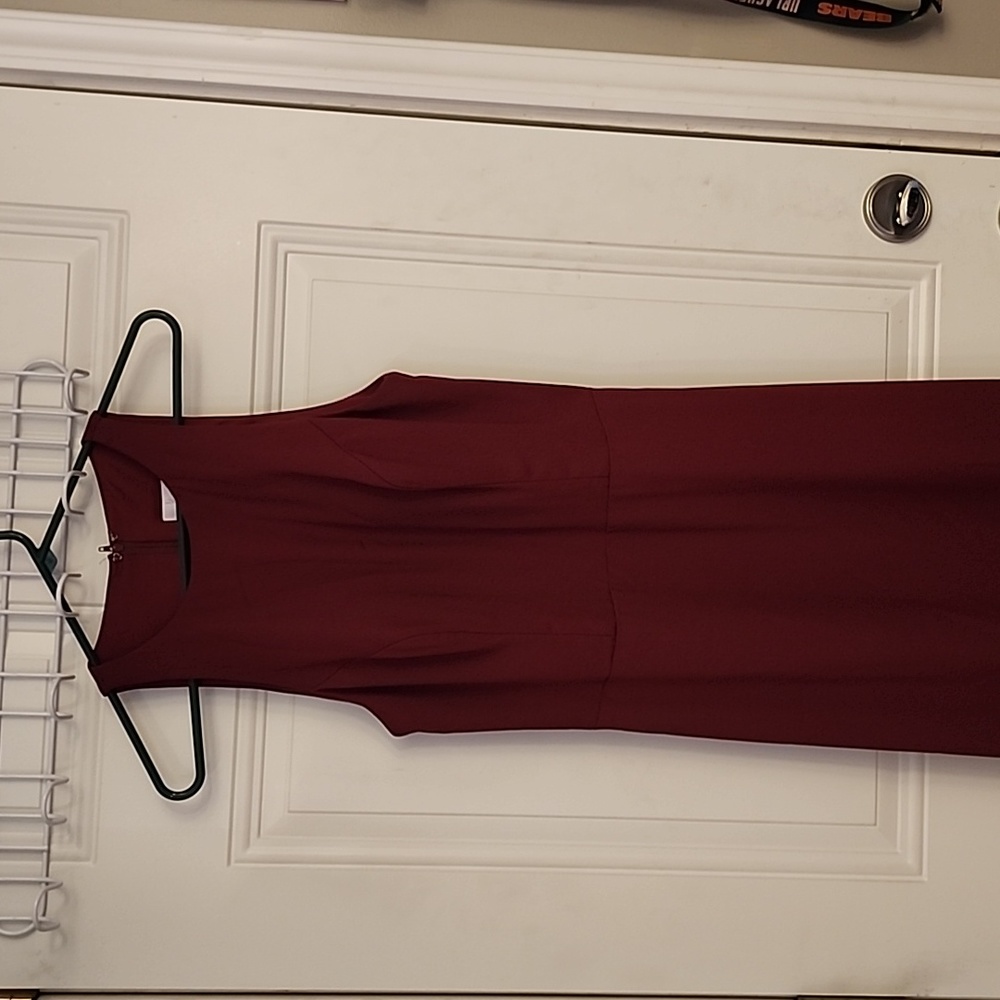 Hayley Paige 5816 Burgundy size 10 bridesmaid dress